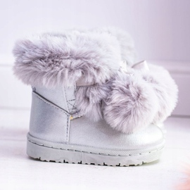 FRROCK Szare Warmed Stivali da neve per bambini e ragazzi Roofy grigio 2