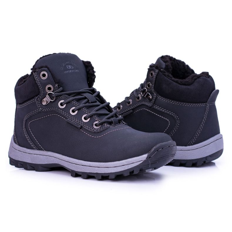 Ax Boxing Scarpe da trekking da uomo Intenso nere con pile nero 1
