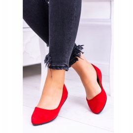 PS1 Ballerine Donna Rosse Scamosciate Dermeno rosso 1