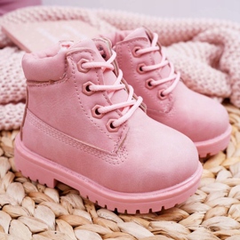 FRROCK Stivali Trappers per bambini Rosa cipria Dexter 2