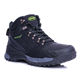 Mckeylor Scarpe da trekking nere da uomo riscaldate con padava Fleece nero 1