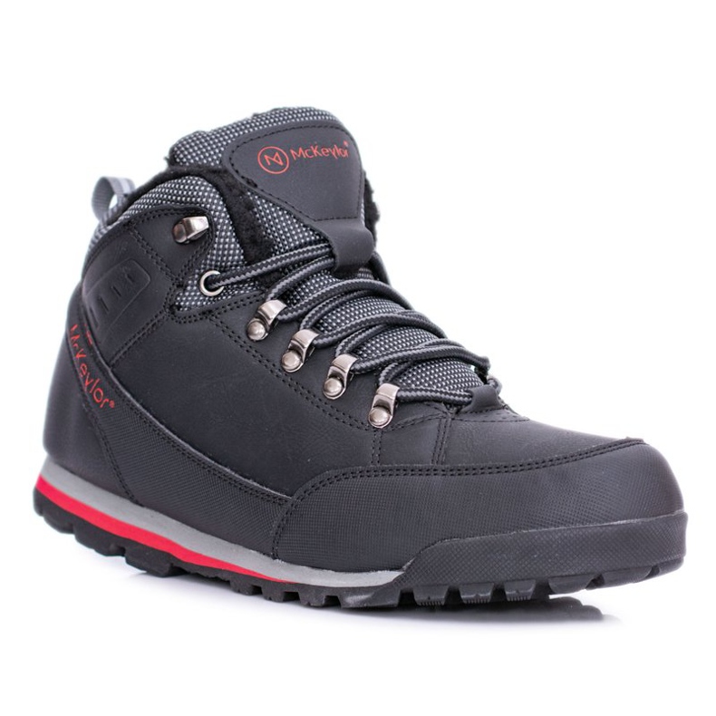 Mckeylor Scarpe da trekking da uomo nere con pile Reflex nero 1