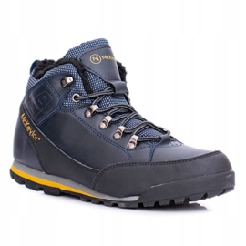 Mckeylor Scarpe da trekking da uomo blu navy con pile Reflex 1