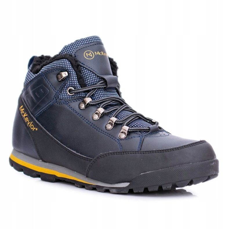 Mckeylor Scarpe da trekking da uomo blu navy con pile Reflex 1