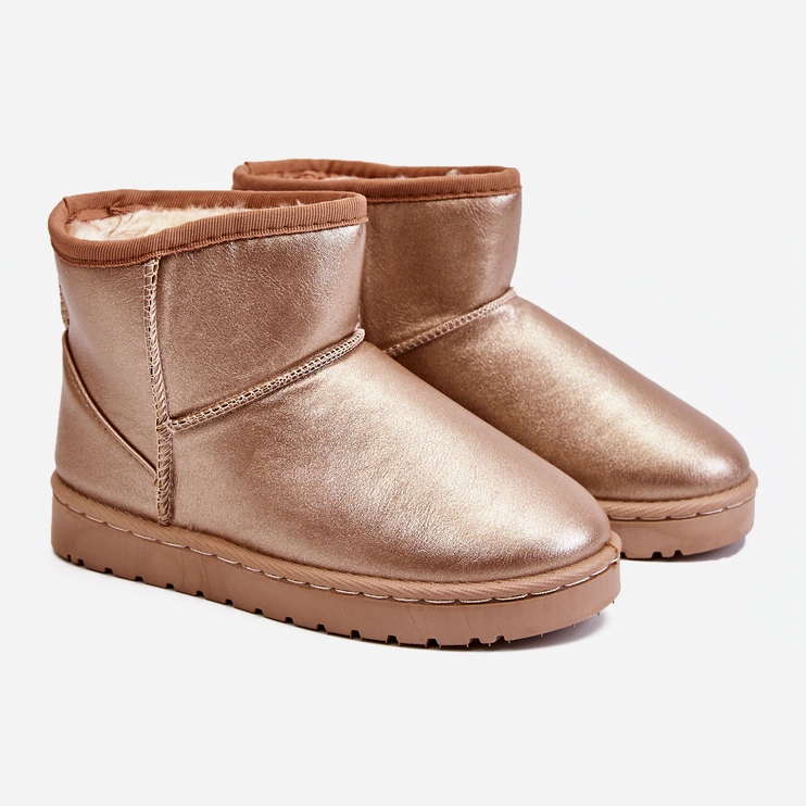 FRROCK Caldi stivali da neve per bambini champagne Scooby rosa 1