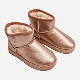 FRROCK Caldi stivali da neve per bambini champagne Scooby rosa 2