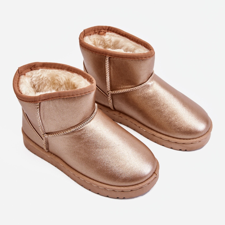 FRROCK Caldi stivali da neve per bambini champagne Scooby rosa 2