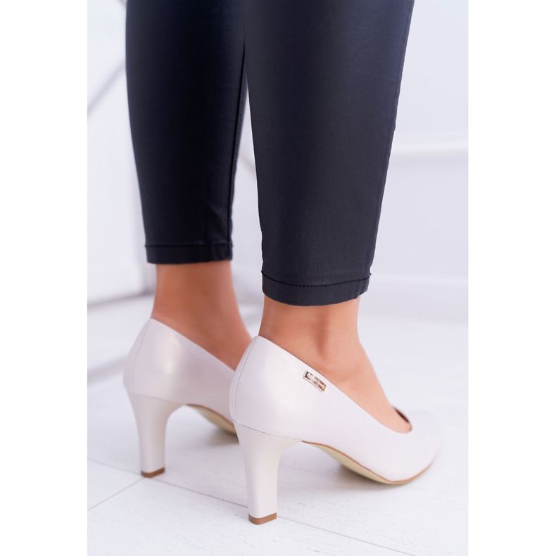 Décolleté da donna Sergio Leone Beige Perla Orsola 2