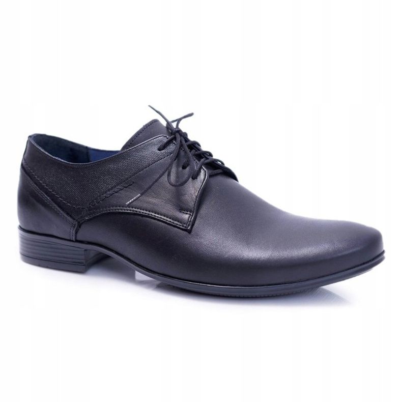 Nikopol 1622 Scarpe formali da uomo in pelle nera nero 1