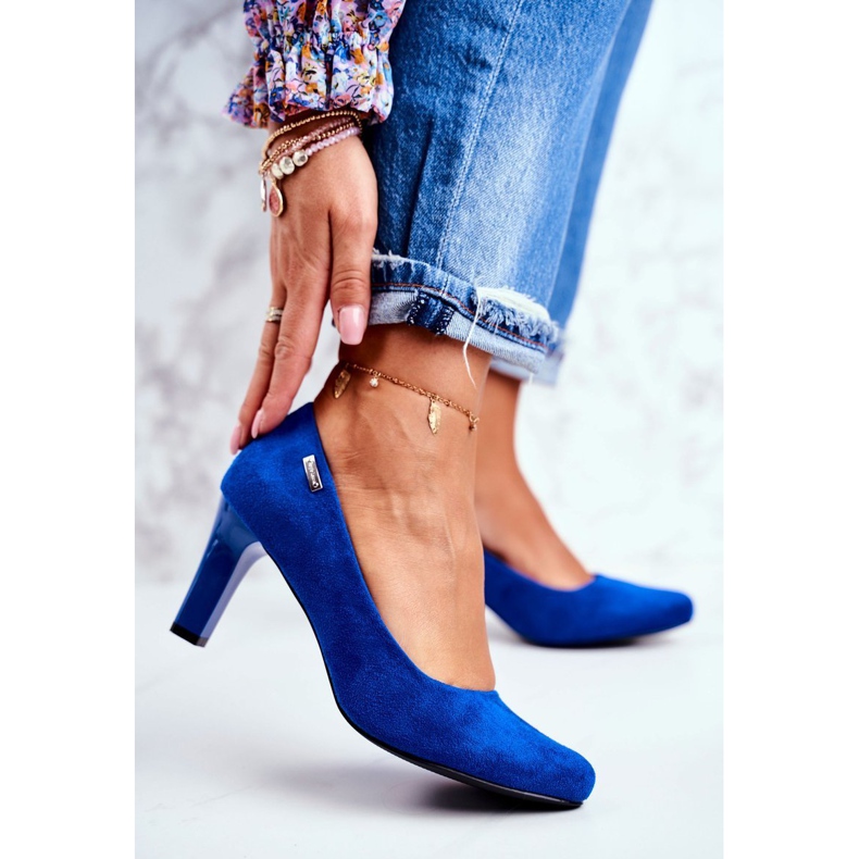 Décolleté da donna Sergio Leone Scamosciato Indaco Orsola blu 1