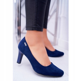 Décolleté da donna Sergio Leone Camoscio Blu Navy Orsola 1