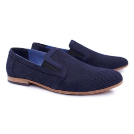 Mocassini Slip-On da Uomo Blu Navy Bednarek Munero 1