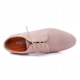 Bednarek Polish Shoes Scarpe brogue da uomo Bednarek Nubuck Openwork Beige Hermes 1