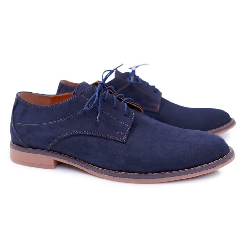 Bednarek Polish Shoes Scarpe brogue da uomo Bednarek Nubuck Navy Atletos blu 1