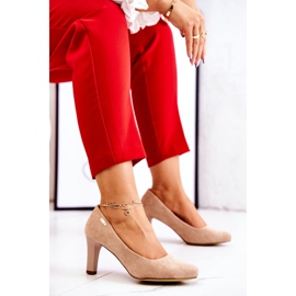 Décolleté Donna Sergio Leone Camoscio Beige Orsola 2
