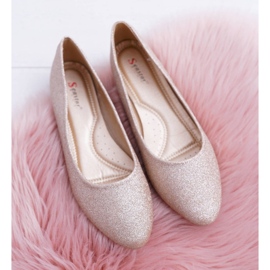 PS1 Ballerine da donna Glitter Golden Fifi d'oro 2