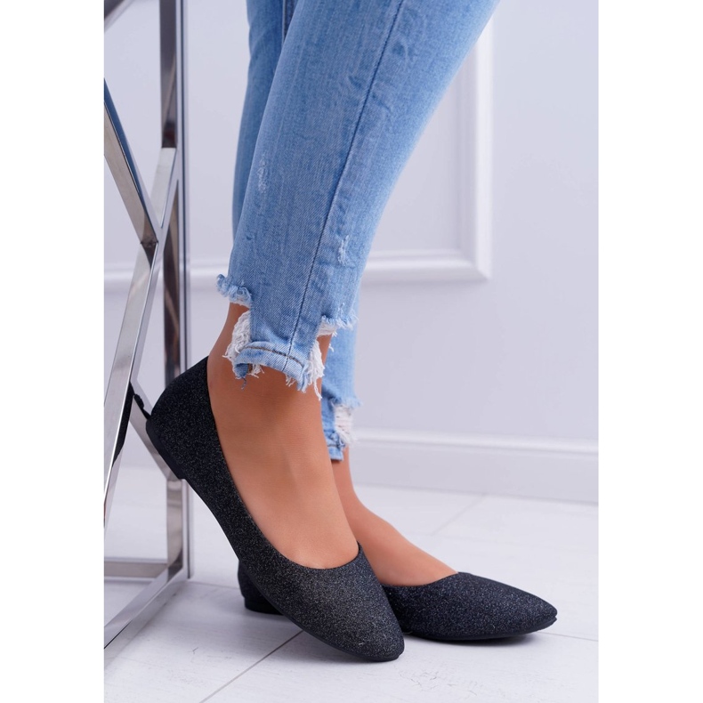 PS1 Ballerine Donna Glitter Nere Fifi nero 2