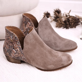 Stivaletti Donna Maciejka Primavera Pelle Beige 04091-04 1