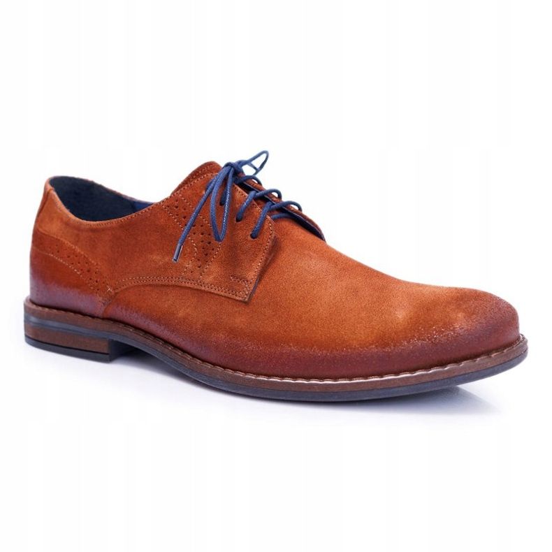 Scarpe casual in pelle da uomo Nikopol Camel Lajos marrone 1
