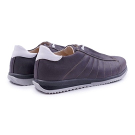 Bednarek Polish Shoes Scarpe Brogues da uomo Bednarek Sport in pelle grigie Geos grigio 2