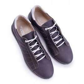 Bednarek Polish Shoes Scarpe Brogues da uomo Bednarek Sport in pelle grigie Geos grigio 5
