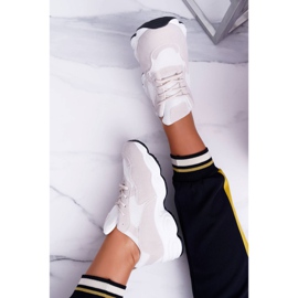 NFR Scarpe Sportive Donna Camoscio Beige e Bianco Lollipop marrone 1