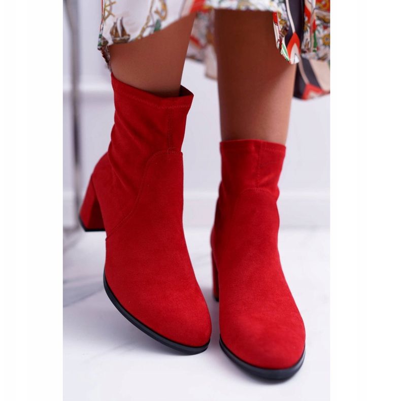 Stivali Primavera Donna Con Tacco Alto Sergio Leone Slip-On Rosso LikeStar 2