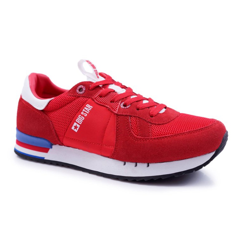 Scarpe Sportive Uomo Big Star Pelle Scamosciata Rosse DD174322 rosso 2