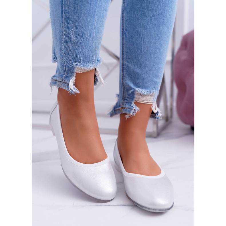 Ballerine da donna Sergio Leone Silver Plex grigio 2