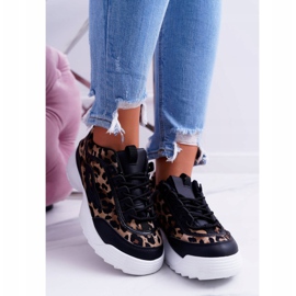 NFR Scarpe Sportive Nere da Donna Leopard Faqundo marrone nero multicolore 2