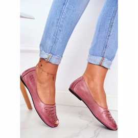 Ballerine da donna Maciejka Pelle Rosa 03497-15 2
