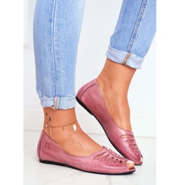 Ballerine da donna Maciejka Pelle Rosa 03497-15 1