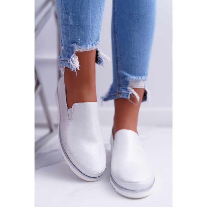 Mocassini Donna Sergio Leone Argento Magento grigio 2