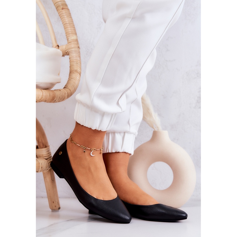 Maciejka Pelle Nero Donna Ballerine 04100 1