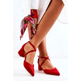 PS1 Décolleté Da Donna Con Tacco In Spitz Rosso Cosmo 2