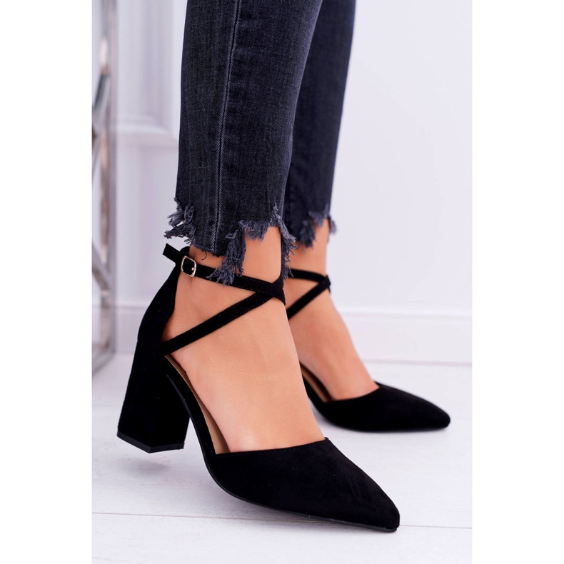 PS1 Décolleté Da Donna Con Tacco In Spitz Nero Cosmo 1