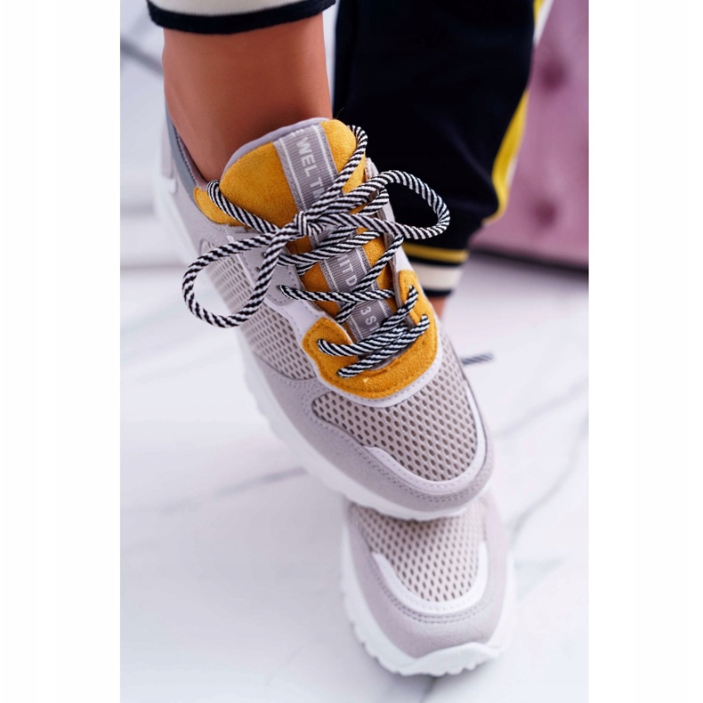 NFR Scarpe Sportive Donna Suola Alta Gialle Chillout grigio multicolore giallo 2