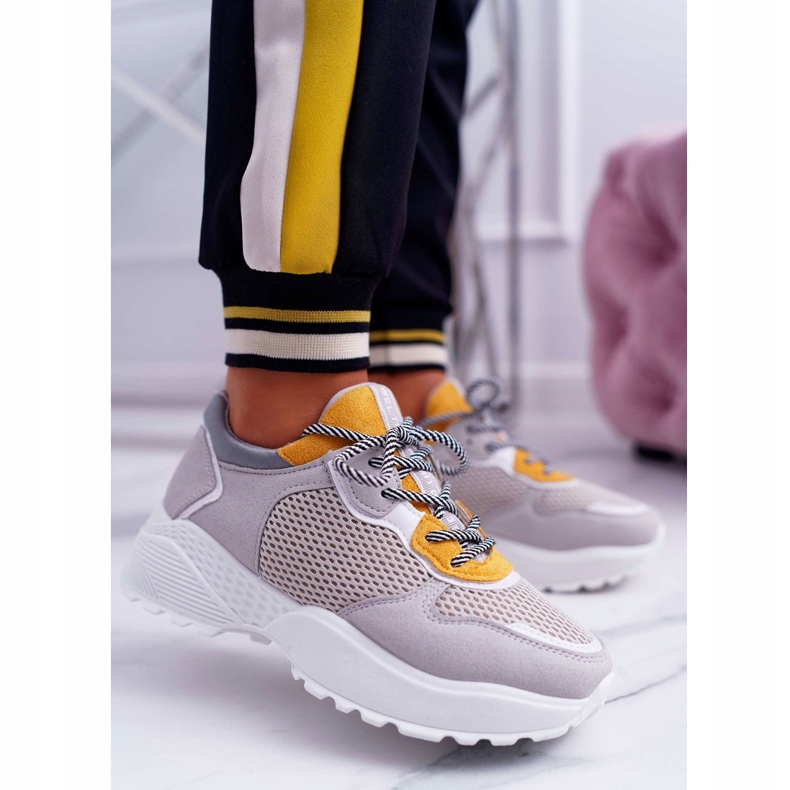 NFR Scarpe Sportive Donna Suola Alta Gialle Chillout grigio multicolore giallo 1