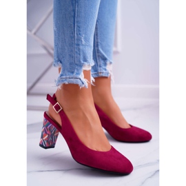 Décolleté Con Tacco Donna Sergio Leone SK788 Fucsia Lati rosa 1