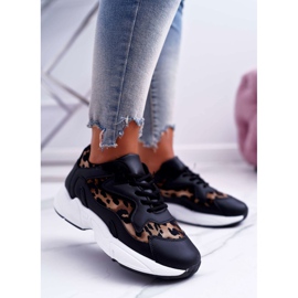 FRJ Scarpe Sportive da Donna Nere Leopard Mezeno nero 1