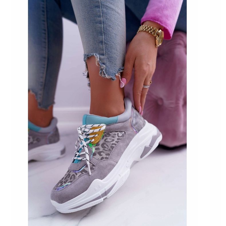FC1 Scarpe Sportive da Donna Suola Alta Grigie Cabana grigio 1