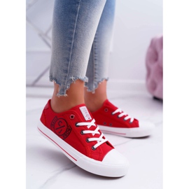 Sneakers Donna Cross Jeans Rosso DD2R4072 1