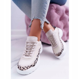 FC1 Scarpe sportive da donna Leopard Debora beige marrone 2