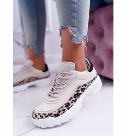 FC1 Scarpe sportive da donna Leopard Debora beige marrone 1