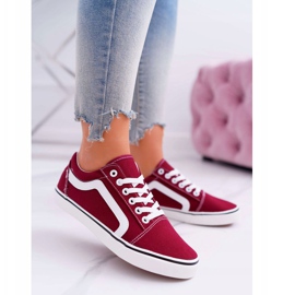NEWS Sneakers Donna Borgogna Bestro rosso 1