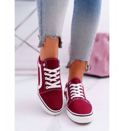 NEWS Sneakers Donna Borgogna Bestro rosso 2