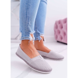 S.Barski Espadrillas Donna Pelle Scamosciata Grigie Bimbo grigio 1