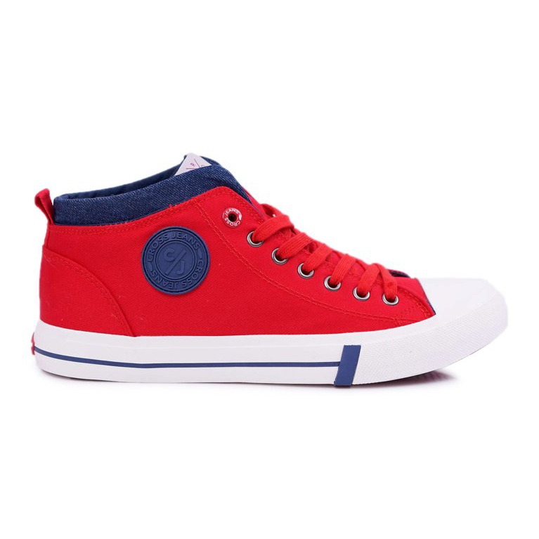 Sneakers da uomo High Cross Jeans Materiale Rosso DD1R4059 1