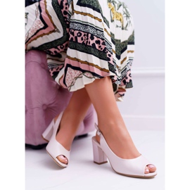 Sandali da donna con tacco alto Sergio Leone SK765 Pink Pearl Vime rosa 1