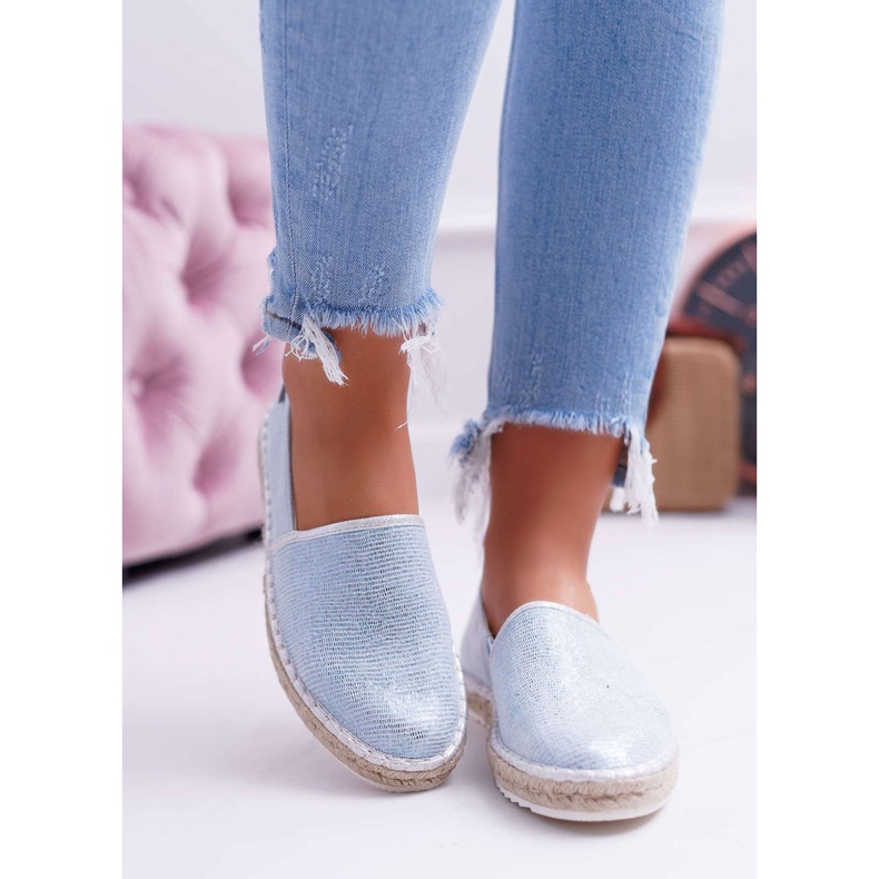 Espadrillas Donna Big Star Suola Intrecciata Blu DD274767 1